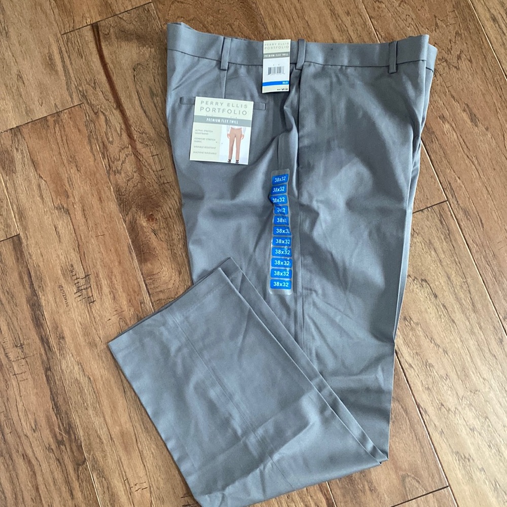 Perry Ellis Men Twill Pants